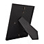Classic Designer Mat Black MDF 5x7 Picture Frame for Free Standing or Wall Hung