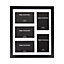 Classic Designer Mat Black MDF Collage Picture Frame Free Standing or Wall Hung