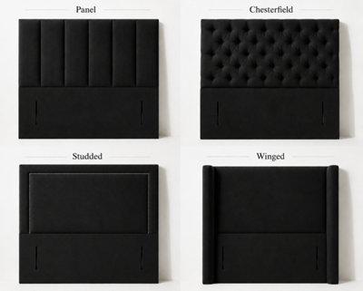 Classic Divan Bed Frame - Plush Velvet Upholstered Bed - 4 Drawer ...