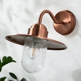 Copper wall on sale lights b&q