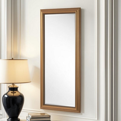 Classic Gold Beaded Mirror 170x79cm