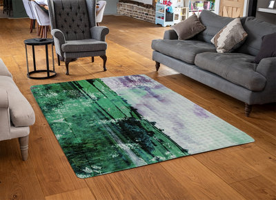 Classic Green Countryside Special Soft Home Rug
