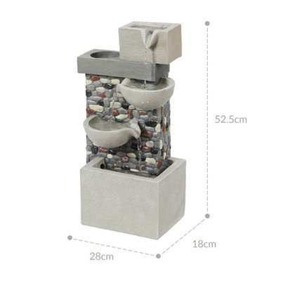 Classic Pebbles Cascading Water Feature