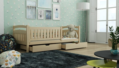 Classic Pine Terry Bed for Children (H)850mm (W)1980mm (D)970mm, Space-Saving & Safe