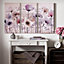 Classic Poppy Trio Printed Canvas Floral Wall Art