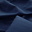 Classic Rib Cotton Throw, Sofa Settee Bed Throw Bedspread - 250 x 250 cm, Fits 3 or 4 Seater Sofa or King Size Bed, Navy Blue