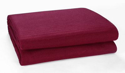 Wine coloured throws sale