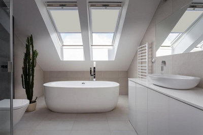 Skylight Roller Blinds For Keylite Roof Windows, Blackout Blind, Window