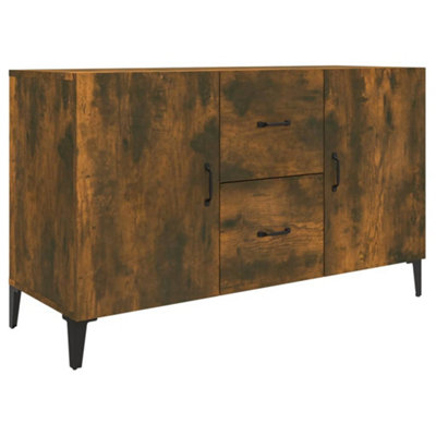 Classic Sideboard Smoked Oak 100x36x60 cm Engineered Wood