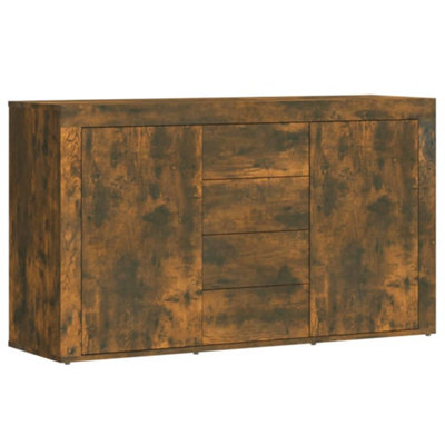 Classic Sideboard Smoked Oak 120x36x69 cm Engineered Wood