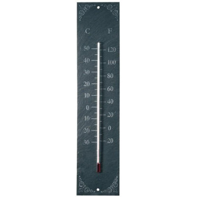 Classic Slate Outdoor Thermometer