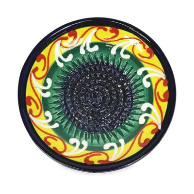 Classic Spanish Hand Painted Kitchen Dining Garlic Rasp Yellow/Green ...
