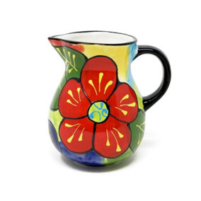 Classic Spanish Hand Painted Pattern Home Decor Small Pourer Jug 0.5L Floral