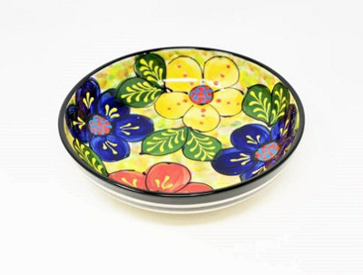 Classic Spanish Hand Painted Pattern Kitchen Dining Decor Large Bowl ...