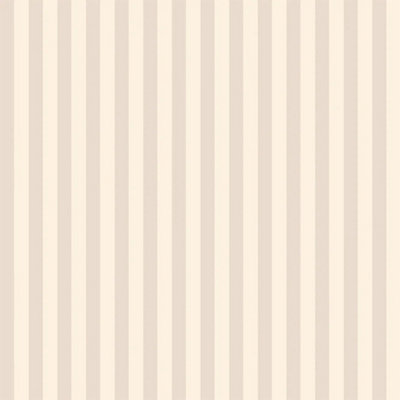 Classic Stripe Wallpaper In Cream And Truffle DIY at B&Q