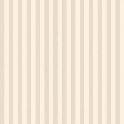 Classic Stripe Wallpaper In Cream And Truffle