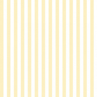 Classic Stripe Wallpaper In Lemon Yellow