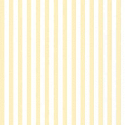 Classic Stripe Wallpaper In Lemon Yellow
