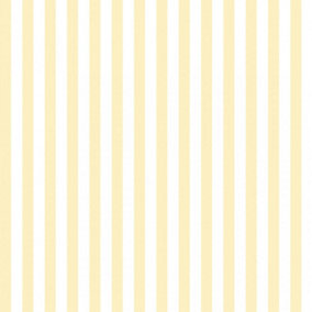 Classic Stripe Wallpaper In Lemon Yellow