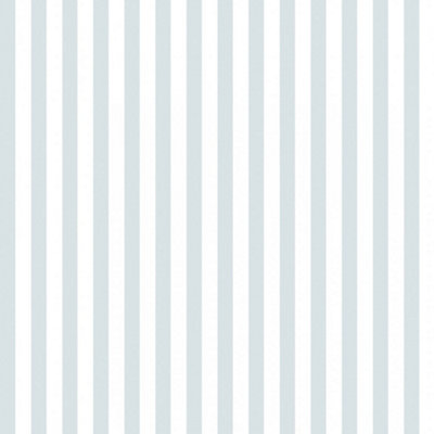 Classic Stripe Wallpaper In Powder Blue