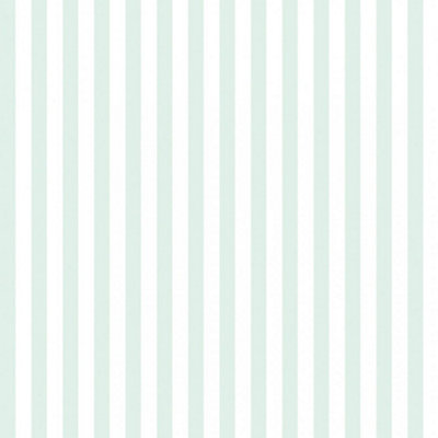 Classic Stripe Wallpaper In Soft Mint