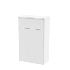 Classic Traditional Floor Standing WC Unit (Toilet Pan & Concealed Cistern Not Included), 500mm - Satin White - Balterley