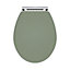 Classic Traditional Soft Close, Top Fix Wooden Toilet Seat (Suitable for Kinston Balterley Toilets) - Satin Green - Balterley