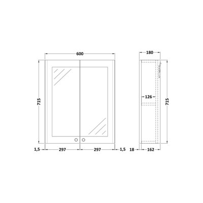 Traditional bathroom deals mirror cabinet