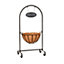 Classic Welcome Planter with Steel Frame, Hanging Sign, Basket & Liner - Home or Garden Plant Pot Decoration - H80 x W39 x D31cm