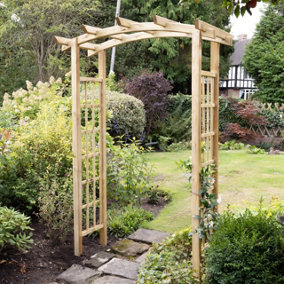 Classic Wooden Curved Top Garden Arch