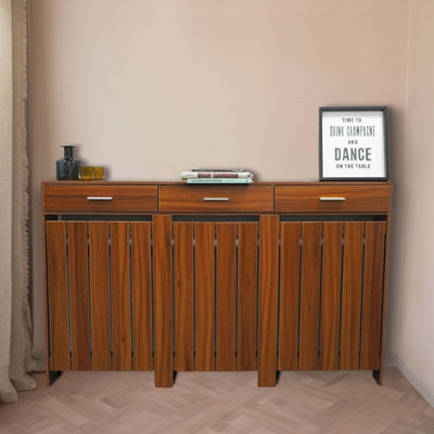 Classic Wooden Radiator Cover With Storage Draw - Large