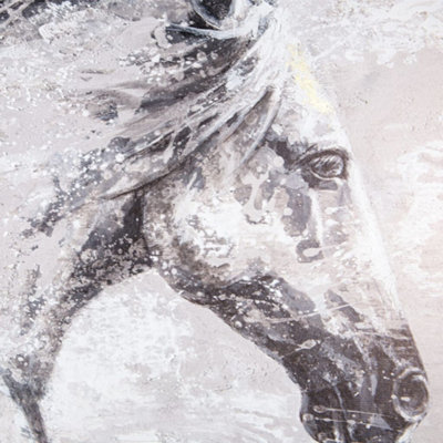 Classical Horse Printed Canvas Wall Art