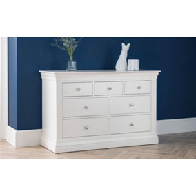 Classical White Lacquered 4+3 Chest