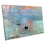 Claude Monet Impression Sunrise Picture CANVAS WALL ART Print Picture (H)40cm x (W)61cm