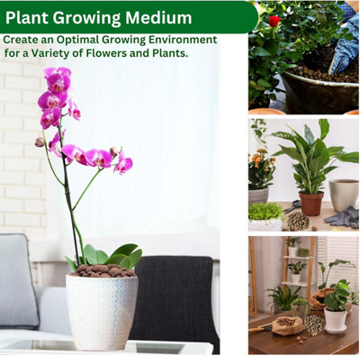 Clay Pebbles LECA Balls Cactus and Succulent Potting Mix Horticultural Grit Lava Rock Decorative Gravel and Drainage for Plants 1L - 7