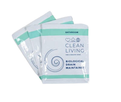 Clean Living Biological Drain Maintainer Sachet (Pack Of 3)