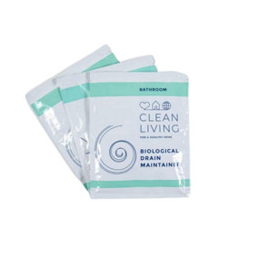 Clean Living Biological Drain Maintainer Sachet (Pack Of 3)