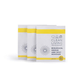 Clean Living Biological Odour & Spot Remover Sachet (Pack Of 3)