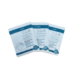 Clean Living Biological Sports Equipment Odour Eliminator Refill Sachet (Pack Of 3)