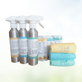 Clean Living Eco Friendly Cleaning Trio