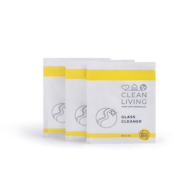 Clean Living Eco Friendly Glass Cleaner Refill Sachet (Pack Of 3)