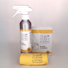 Clean Living Eco Friendly Glass Cleaner Starter Pack