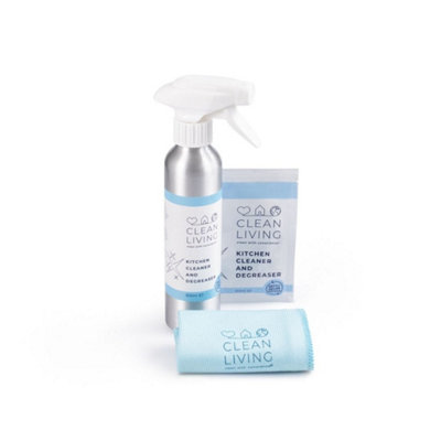 Clean Living Eco Friendly Kitchen Cleaner & Degreaser Starter Pack DIY at B&Q