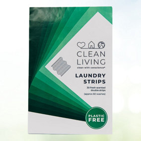 Clean Living Eco Friendly Laundry Strips - 60 Washes