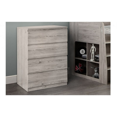 Clean Surf White 4 Drawer Chest