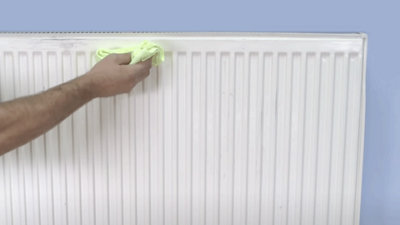 How to paint a radiator at B&Q