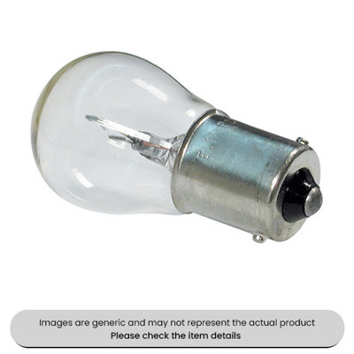 Clear BA15s SCC Bulbs Stop/Tail/Indicator 224V, 15W Pack Qty 10
