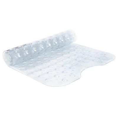 Clear bath shop mat