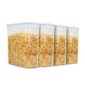 Clear Cereal Containers Set of 4 - Pukkr
