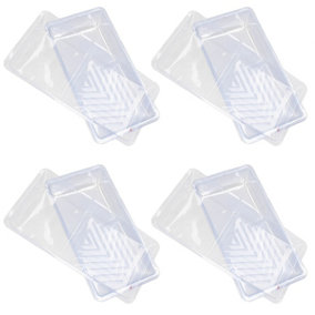 Clear Disposable Roller Tray Liners Liner for 100mm Roller Trays 20 Pack